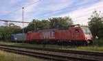 WLE 81 189 801-4(REV/WLE/05.07.18) und ATLU 185 508-9(REV/LD X/19.07.17), Abstellgruppe Süd Padborg/DK 02.09.2020