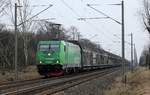 GC Br 5406 mit Gterzug Einfahrt Padborg 24.03.2021