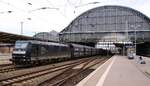 MRCE 185 556-8 Mit Captrain Falns Ganzzug Durchfahrt Bremen Hbf 10.07.2021 