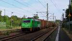 GreenCargo Br 5405 mit der braunen Wand unterwegs Richtung Sden.