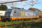 Hectorail 241.014 bei Abendlicht in Pattburg am 16.08.2023 