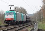 E 186 131+247 mit Kohle Pendel HH-Moorburg 01.04.2014