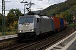 RP 186 293-7 mit KLV gen Koblenz. Bacharach 26.10.2023 II