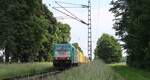 ATLU E 186 219 mit Containerzug bei Boisheim 06.06.2024