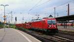 DB 187 189-6 REV/FKR X/30.04.19 mit neuem Laaers Leerzug.