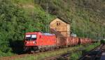 DB 187 149-0 mit E-Wagen Zug unterwegs Richtung Koblenz.