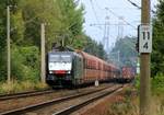 Im Einsatz für DB Schenker zogen die die beiden in Polen registrierten 189 455-9/5170 029-0(REV/MMAL/21.09.09) und 189 454-2/5170 0028-2(REV/MMAL/19.08.09)einen Brennstofftransport bestehend aus