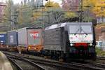 MRCE/Freightliner ES64F4-210 mit Containerzug aufgenommen in HH-Harburg.