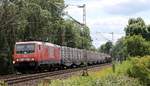 WLE 81  189 801-4 mit Tunnelbauteilen fr Dnemark Dreye 12.07.2020 