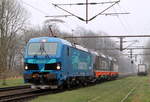 Siemens Smartron 192 001-6 mit Hectorrail 243.113 und 114 Einfahrt Pattburg/DK 15.04.2018