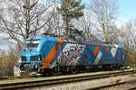 NRAIL/TXL 192 009-9  RAILFANATICS , abgestellt in Pattburg/Padborg 05.03.2023