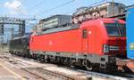 MRCE X4E-652(MMAL/29.03.17) und DB 193 327-4(MMAL/04.05.19) mit KLV, Bozen 17.07.2019