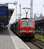 DB 193 309 und 317 mit Güterzug im Koblenzer Hbf.