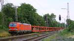 DB 193 337 mit leeren Autotransportwagen Ratingen-Lintorf 15.06.2023