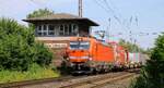 DB 193 322 mit Containerzug Abzw.