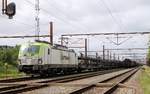 Captrain/ITL 6193 894-3 steht hier abfahrbereit mit einem Autotransport-Leerzug im Grenzbahnhof Padborg.