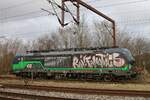 ELL 193 731 mit gewolltem Graffiti Pattburg/Padborg 23.02.2022