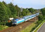 CD/ELL 193 292  Ronka  vor dem EC 174 Prag-Flensburg, hier kurz vor Flensburg-Weiche bei Neuholzkrug 25.06.2022 