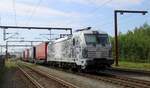 RP/TXL 193 997-4  8500 Pferde  stand mit ihrem Lauritzen/DSV KLV in Pattburg abgestellt am Morgen des 28.05.2023