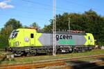  Wie frisch aus der Packung , der erste Vectron für GreenCargo ATLU/GreenCargo 193 405, REV/MMAL/25.05.23, 91 80 6193 405-8 D-ATLU, Pattburg/Padborg 10.08.2023 