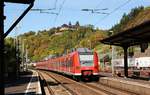 Quitschie-Alarm...Zweimal BR 425 verlassen den Bahnhof Linz/Rhein Richtung Mönchengladbach.