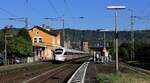 Einer der vielen ICE die täglich am Rhein entlang fahren aufgenommen in Oberwesel. 06.08.2024