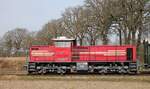 Bentheimer Eisenbahn D 24, MaK DE 1002/1000795, Bj 1983, registriert unter 98 80 0272 004-9 D-BE, aufgenommen auf dem Ölgleis Richtung Osterwald 