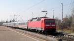 DB 120 118-5 mit IC Ausfahrt Crailsheim 25.03.2017