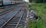 Nach der Entgleisung in/an der Ladestrasse in Jübek am 19.07.2022 wird alles wieder repariert Bild 4