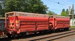 D-DB 31 80 4658 308-0 Gattung Sggmmrrs697.1 Innofreight/Salzgitter AG, Version in  rot .