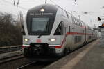 4110 617-6 als IC 2270(Dresden-Warnemünde)bei der Durchfahrt in Rostock-Bramow.16.01.2022