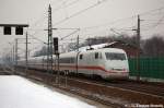 401 002-1 als ICE 872 von Basel SBB nach Berlin Ostbahnhof in Rathenow.