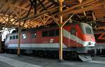 ÖBB 1110 529-3 im Bahnpark Aaugsburg am 26.06.2022.