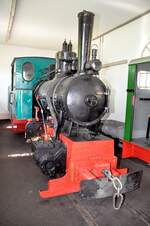 Feldbahn Dampflok Nr.5 von Hersteller Jung Bauart Bnzt (Hidalgo) Baujahr 1935 im Deutschen Dampflok-Museum Neuenmarkt-Wirsberg am 03.09.2011.
