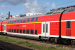 D-DB 50 80 36-75 035-6 DABpza 758.5 von DB-Regio Nordost Berlin am 03.10.2018 in Warnemünde-Werft.