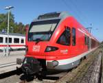 DB-Regio Flirt als RE9(RE13156)von Ostseebad Binz nach Lietzow(Rgen)kurz nach der Ankunft im Bahnhof Ostseebad Binz.Aufgenommen am 23.05.2011