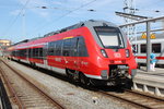 442 359 als RB12(RB 13261)von Rostock Hbf nach Ribnitz-Damgarten West kurz vor der Ausfahrt im Rostocker Hbf.26.08.2016