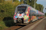 442 354 als S3(Warnemnde-Rostock)bei der Einfahrt im Haltepunkt Rostock-Bramow.25.09.2016