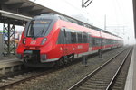 442 340 als S3(Warnemnde-Gstrow)kurz vor der Ausfahrt im Rostocker Hbf.12.11.2016