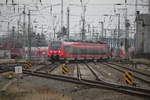 442 342 als S2(Güstrow-Warnemünde)bei der Einfahrt im Rostocker Hbf.25.02.2017