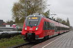 442 851 als S1(Warnemnde-Rostock)bei der Einfahrt im Haltepunkt Rostock-Holbeinplatz.05.05.2017