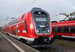 445 010-5+Twindexxwagen DBpza 782.1+445 002-2 als S3 von Güstrow nach Warnemünde bei der Einfahrt in Warnemünde-Werft.30.10.2017    