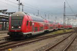 RE 91911 von Blankenberg(Meckl) nach Rostock Hbf bei der Einfahrt im Rostocker Hbf.03.11.2017  