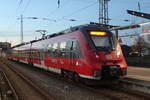 442 846 als RE13012(Sassnitz-Rostock)kurz nach der Ankunft im Rostocker Hbf.03.11.2018