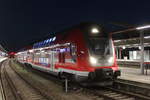 445 005 als RE4360(Elsterwerda-Rostock)kurz nach der Ankunft um 17:23 Uhr im Rostocker Hbf.03.11.2018