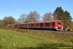 474 133 + 474 134 als S3 nach Pinneberg am 20.04.2015 in Buxtehude an der Ottensener Trift