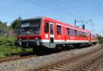 628 339-4(3-Lwen-Takt)als S3 von Rostock-Hinrichsdorfer Str.nach Rostock Hbf bei der Einfahrt im Rostocker Hbf.(03.06.2011)