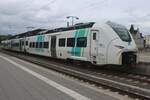 Am grauen 21 September 2025 steht SBH 3464 004 w�hrend ein Probebetrieb in Celle.