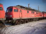 232 492-9 ex.Bh Rostock Seehafen am 23.Januar 2010 in der Einsatzstelle Mukran.Zur Verschrottung am 23.Mrz 2010 abgefahren.