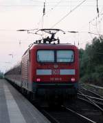 112 102-9 mit DPN 2671 von Berlin Gesundbrunnen nach Warnemnde bei der Durchfahrt in Rostock-Bramow.22.08.2013